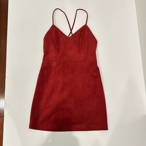 Lovers + friends dress size small. Dark red/ burgundy